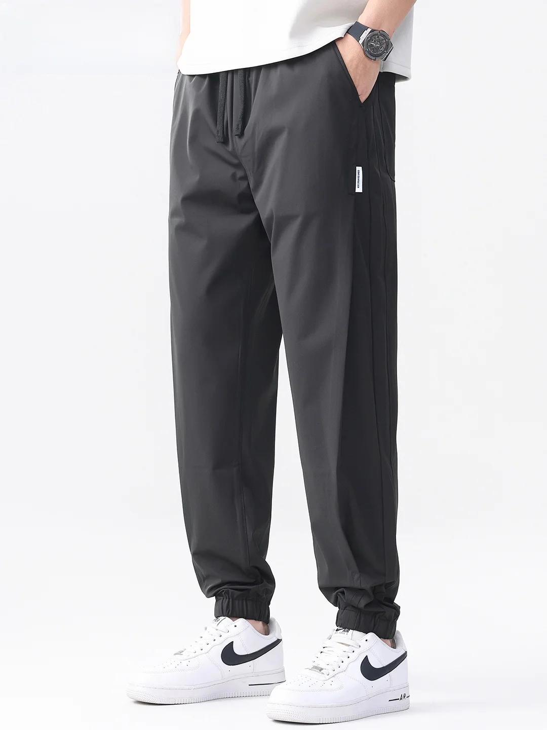 Mark Fairwe Men's Ice Silk Cool Feeling Loose Casual Long Pants American Retro Brand Qui Dry Comfortable Faionable Sum... - AliExpress Pants