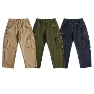 Kapital Vintage Japanese Sle Heavyweight Casual Workwear Loose Straight Leg Trousers Multi-ket Trendy Cotton Pants - AliExpress Pants