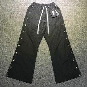 2023 Waxed Nylon Button Pants Faionable Urban Loose Fit Long Pants k Sle Casual Cotton Trousers for Young Men - AliExpress Pants