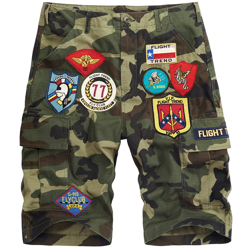 VIP Summer Workwear Camouflage Shorts Men's Trendy Brand INS Loose Five-Quarter Length Beach Sports Loose Seven-Quarter Length - AliExpress Pants