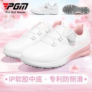 PGM Cherry Blossom Golf Shoes Women's Waterproof Sneakers Anti-Side Slip Lightweight Knob Comfortable Blow Shoes - AliExpress Sneakers