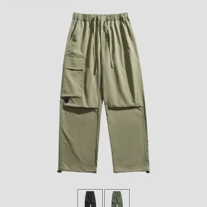 MMOPTOP Loose Casual Trousers Straight Leg Cargo Workwear Pants ex Pure Color Versatile Long Pants for Youth Autumn Wear - AliExpress Pants