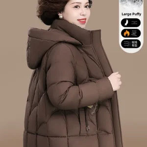 New Chinese Sle National Faion down Jaet for Middle-Aged Mothers Women's Autumn Winter Warm Thiened ort Zipper Card... - AliExpress Sweaters&Jumpers