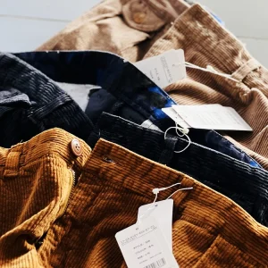 Vintage Loose Fit Corduroy Workwear Casual Pants Turn up Hem Tapered Leisure Trousers mid Low Waist Button Closure Cotton - AliExpress Pants