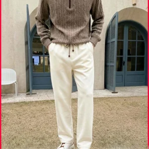 Luxury Seven Fabrics Gold Ratio Men's Acetate Lyocell Modal Cotton Wool Casual Pants Straight Leg Non Ironing Skin Friendly B... - AliExpress Pants