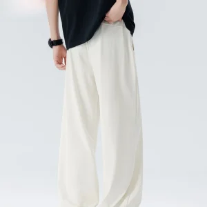 Wassup Tenet Ice Silk Drapey Casual Pants Men Summer Thin Straight Loose Qui Dry Sport Long Trousers Casual Loose Fit Wide Leg - AliExpress Pants