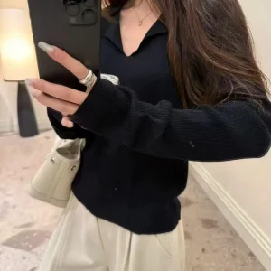 Korean Sle Pure Color Soft  Ne Knitted Sweater Spring 2026 Slimming Inner Wear Base irt Sweet Commute Suitable - AliExpress Sweaters&Jumpers