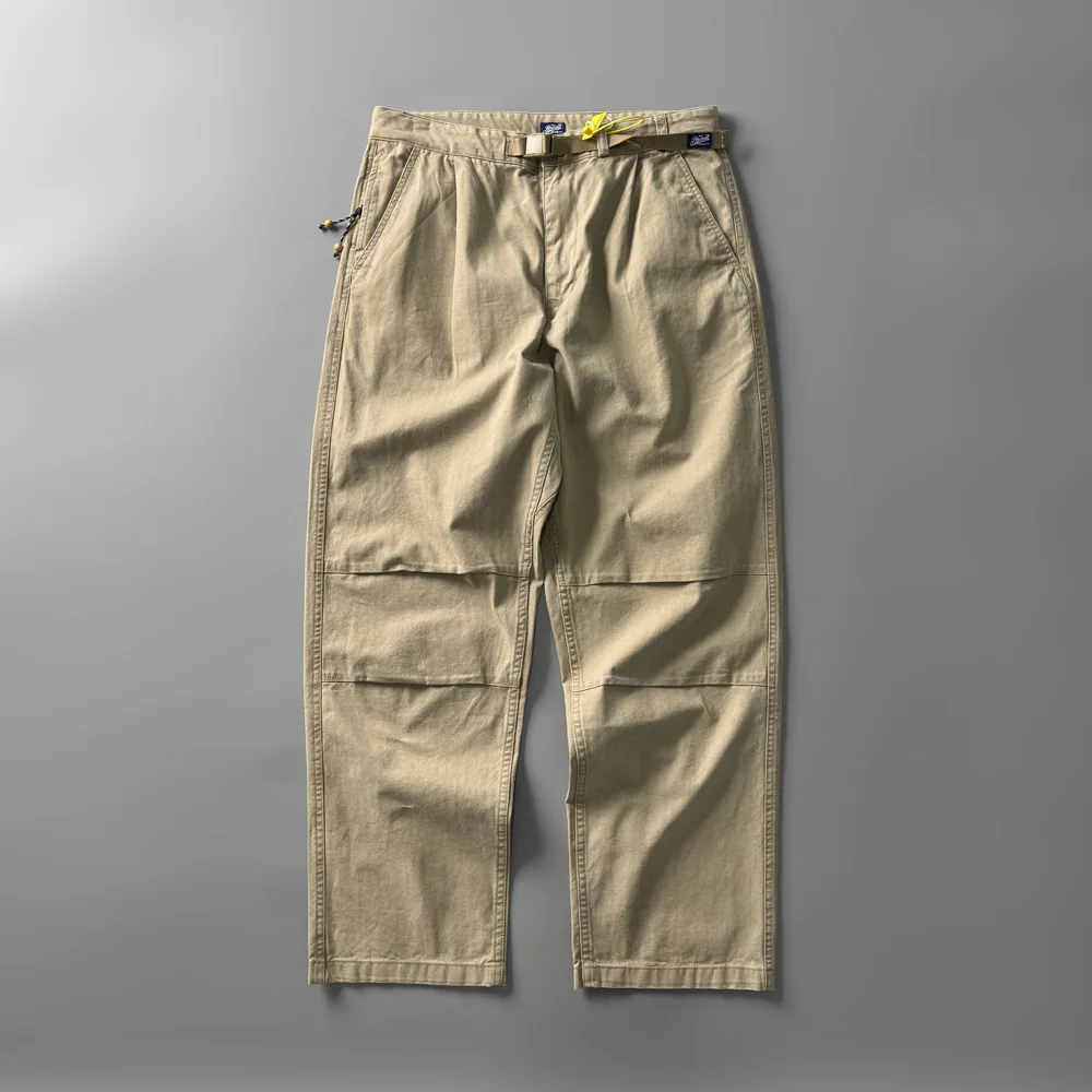 Heavyweight Straight Leg Anti-Tear Fibone Pattern Workwear Pants Loose Casual Loose Fit Japanese Retro Sle Cargo Trousers - AliExpress Pants
