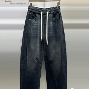 Men's Fce Lined Wide Leg Casual Pants Winter Thiened Luxury Bend Knife Pants European Sle Loose Fit Trousers for Men - AliExpress Pants
