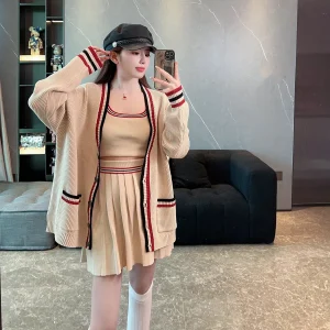 Color Blo V-Ne Single Button Knitted Open Cardigan 2024 Spring New Milk Tea Color Faion Versatile Top Women's Knitted S... - AliExpress Sweaters&Jumpers