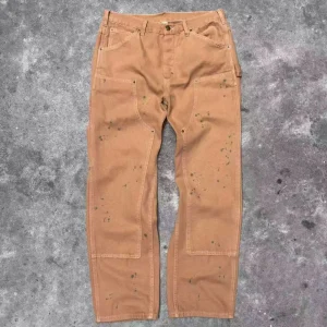 Retro Waed Thi Knee Straight Leg Workwear Jeans Double R Cotton Casual Pants Men's mid High Waist Straight Tube Jeans - AliExpress Pants
