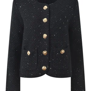 Luxury Edition Parisian Sle Knitted Cardigan Heavy Embellied Sequin Tweed round Ne Open Front Outerwear for Women - AliExpress Sweaters&Jumpers