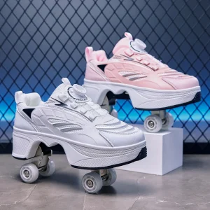 2026 New Big Four-wheeled Roller Skates Four-wheeled Retractable Teenagers Roller Skates Waterproof Roller Skates Kids Gifts - AliExpress Children's Shoes
