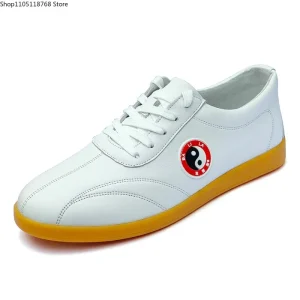 Genuine Cowhide Leather Tai Chi Shoes for Kung Fu Wushu Martial Arts Soft Flexible Sole - AliExpress Sneakers