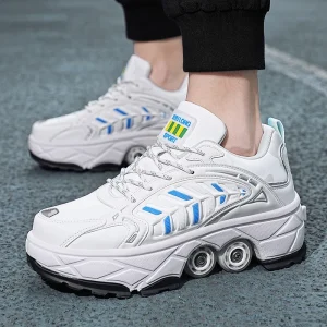Unisex Roller Skates Large Four-Wheel Retractable Detachable Brake Deformation Shoes Comfort Lace Up  Shoes for Kids - AliExpress Sneakers