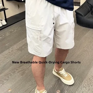 Casual Workwear orts Men's Summer New Trend Brand American Large ket Qui Dry Sport Loose Versatile Leisure Mid-Pants - AliExpress Pants