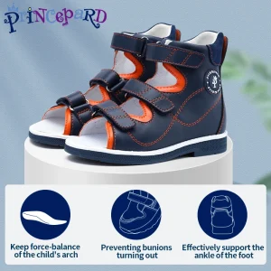 Princepard Children's Orthopedic Sandals Summer Corrective AFO Leather Shoes with Arch Support Thomas Sole EU 20-35 - AliExpress Children's Shoes