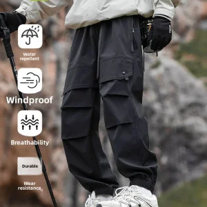 MMOPTOP Outdoor Functional Casual Trousers Men's Loose Fit Leisure Paratrooper Workwear Long Pants Trendy Couples Sle - AliExpress Pants