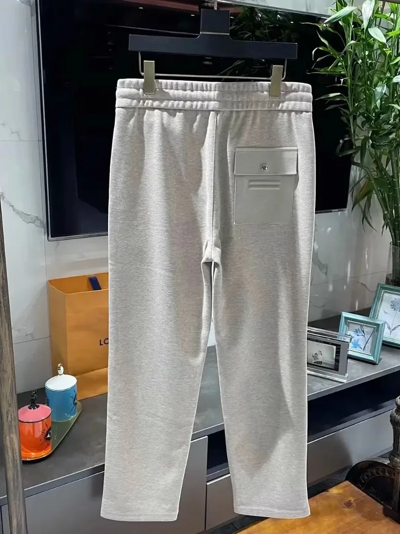 High-Quali Men's Casual Pants New Spring Autumn Faion Personali Exquisite Lightweight Luxury Straight Leg ket Detail - AliExpress Pants