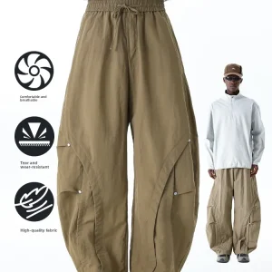 MMOPTOP Men's Workwear Wide Leg Pants Straight Cut Trousers for Hiking Autumn Wear Resistant Nylon Casual Pants - AliExpress Pants