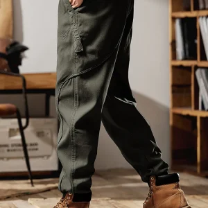 American Sle Workwear Pants Men's Autumn Fce Loose Casual Straight Leg Wide Pants Faionable Brand Loose Fit Trousers - AliExpress Pants