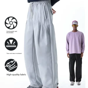 MMOPTOP Men's Casual Loose Trousers Spring Outdoor Mountain Climbing Workwear Polyester Fiber Durable Straight Leg Pants - AliExpress Pants