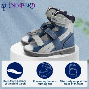 Orthopedic Sandal for Boys Kids High-Top Ankle Brace Support,Splicing Buckle Strap Summer Children Shoes with Corrective Insole - AliExpress Children's Shoes