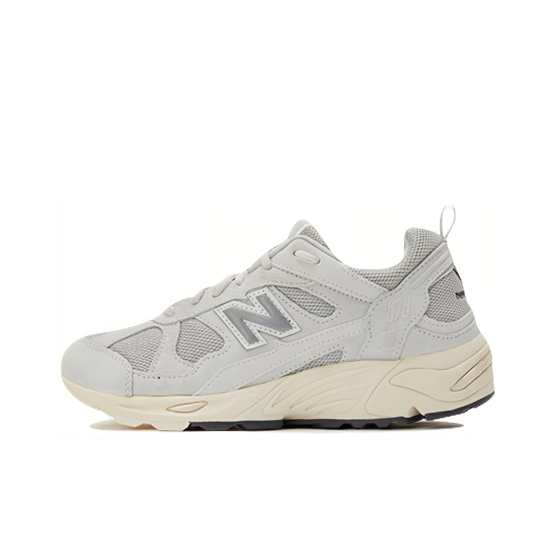 New Balance NB 878, mesh and leather upper, shock-absorbing and durable, casual lifestyle shoe, light gray with a cement underto - AliExpress Sneakers