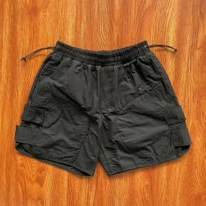 Whoisjacov Puffer Shorts Functional Workwear Hollow out Layering Sport Shorts Youthful Summer Casual Straight Leg Shorts - AliExpress Pants