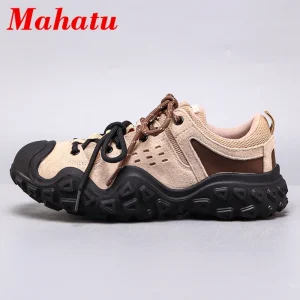 High Quality Spring Summer Outdoor Casual Sneakers Shoes Women Geniune Leather Breathable Hiking Shoes Sport Running Shoes - AliExpress Sneakers