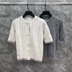 Fashionable Hollow out Short Sleeve Open Cardigan Casual Versatile Women's Cotton Knitted Sweater Spring 2024 Regular Thickness - AliExpress Sweaters&Jumpers
