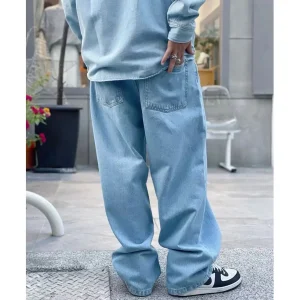 Classic Straight Leg Vintage Waed Denim Jeans ex American Sle Workwear Clean Fit Autumn Collection Water Waed Fabric - AliExpress Pants