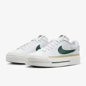 Nike's New Lightweight, Comfortable, and Durable Everyday Women's Thick-Soled Sneakers, Court Legacy Lift Classic Tennis-Style Supportive Travel Flat Shoes, White and Green Eye-Catching Color-Blocking Retro Height-Increasing Platform Design Casual Skateboard Shoes, a Must-Have for Petite Individuals Dm7590-107 - AliExpress Sneakers