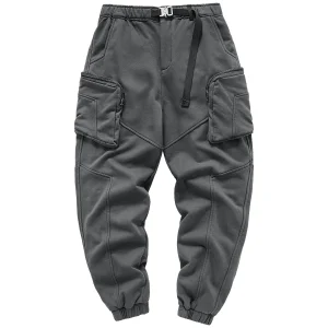 VIP ey Men's Work Pants Autumn Winter Thiened Knitted Casual Sports Trousers Multi ket Utili Faionable Loose Fit - AliExpress Pants