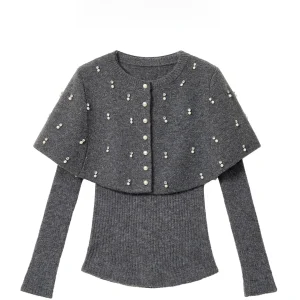 AZZHEN Romantic Layered adow Knitted Sweater Women's Slim Fit Autumn Winter oulder awl Sle Warmth Emitting Long Sv... - AliExpress Sweaters&Jumpers