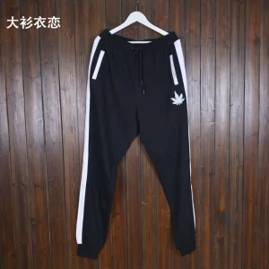 plus Size Men's Casual Pants Autumn Winter Loose Fit Splicing Slim Fit Jeans Big irt Trendy Brand Cotton Polyester Blend - AliExpress Pants