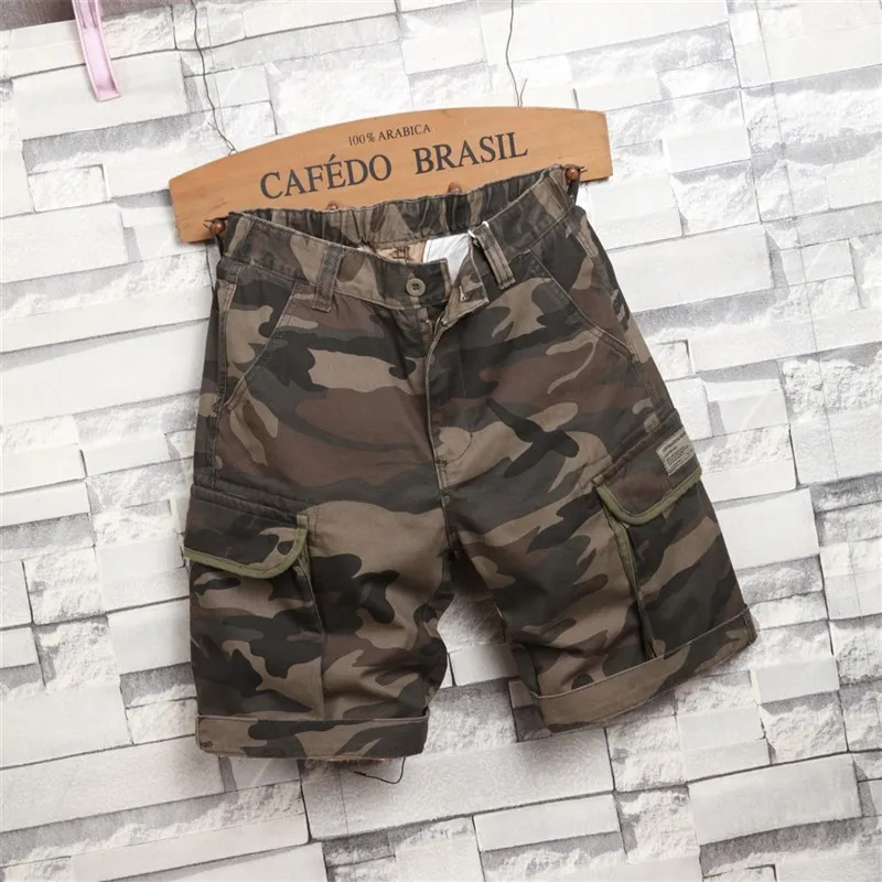 Casual Camouflage Workwear Shorts Men's Summer Trendy Loose Thin Five-Point Pants Khaki Cotton Loose Fit Leisure Outerwear - AliExpress Pants
