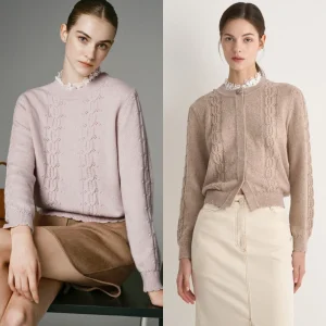 Removable Lace Collar Woolen Knitted Sweater Double-Sided Wear Commute Versatile Quali Women's Faion Long Sve Top - AliExpress Sweaters&Jumpers
