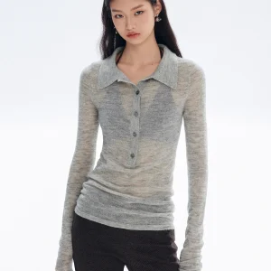 MOLY CHO Bymolycho Women's Slim Fit Long Sve  Ne Knitwear Soft Casual Sle oulder Length Thin Model Top - AliExpress Sweaters&Jumpers