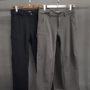 Waterproof Windproof Fce Lined Soft ell Pants Casual Commute Outdoor Straight Leg Zipper mid Waist Youth Spring Pure Color - AliExpress Pants