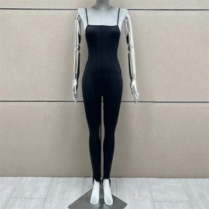 women's jumpsuits and rompers New elastic fishbone slim fit suspender pencil pants for spring 2026 Sexy backless yoga pants y2k - AliExpress Jumpsuits&Rompers