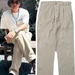 MADN Men's Casual Pants Distred Workwear Straight Leg Cotton Windproof Daily Wear Comfortable Fit Zipper Fly - AliExpress Pants