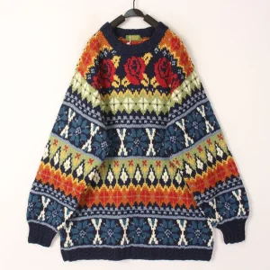 Thickened Woolen Christmas Sweater Unisex Iceland Nordic Style Harajuku  Sweater Commute Style Loose Fit Long Sleeve round... - AliExpress Sweaters&Jumpers