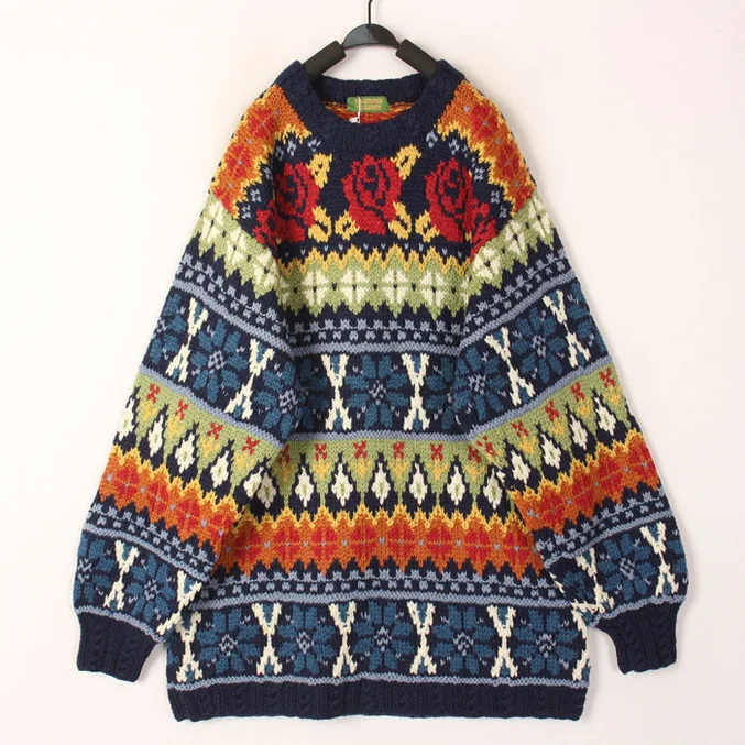 Thickened Woolen Christmas Sweater Unisex Iceland Nordic Style Harajuku Sweater Commute Style Loose Fit Long Sleeve round... - AliExpress Sweaters&Jumpers