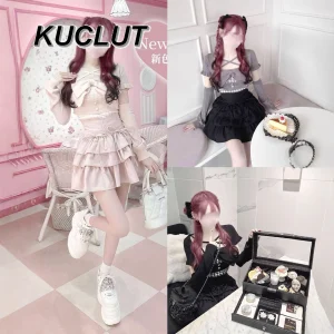 Japanese Style  Cross Strap Bow Long Sleeve Top All Matching Harajuku Fashion Spring Autumn Casual Knitted Shirt for Women - AliExpress Sweaters&Jumpers