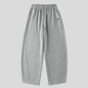 NANA Collaborative Embroidered  Loose Fit Sports Pants Men Women Casual Trousers Knife  Wide Leg Cotton Pants - AliExpress Pants