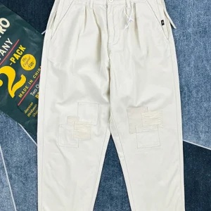 High-End Patchwork Embroidered Casual Pants Men's Loose Straight Leg Workwear Long Trousers Heavyweight Retro Trend Autumn - AliExpress Pants