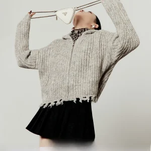 ay Mermaid Hair Sweater Women's Spring New Sle Commute Top Loose Knitted Long Sve ort Length Cardigan Zipper Closure - AliExpress Sweaters&Jumpers
