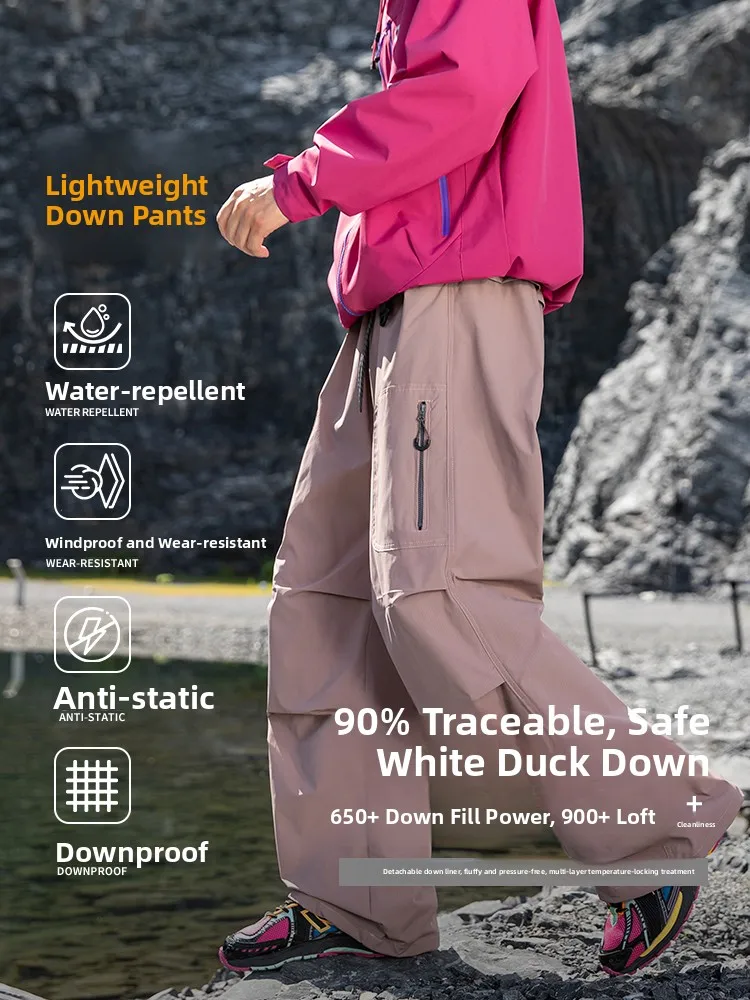 Thickened down Ski Pants Unisex Outdoor Windproof Waterproof Warm Workwear Trousers Functional Youth Popular Casual Long Pants - AliExpress Pants