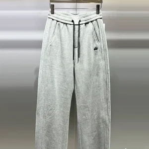 Trendy Men's Fce Lined Loose Fit Straight Leg Thiened Winter Casual Pants Luxury Faion Versatile Warm Sli Trousers - AliExpress Pants
